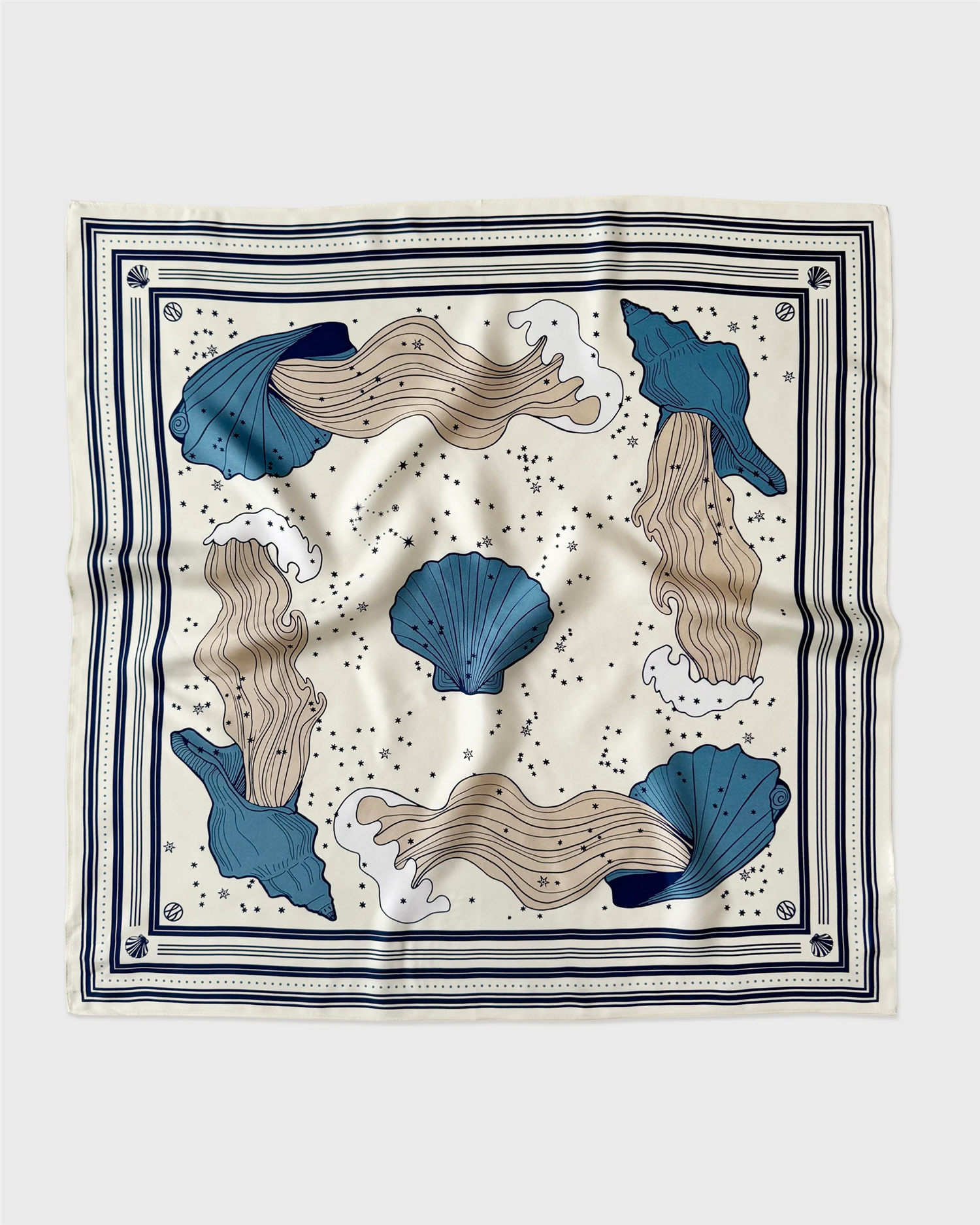 Skjef | Zodiac Scarf - Acquaries - Cream